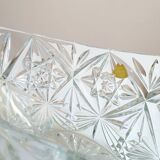 Large Bohemian crystal bowl, 1960s