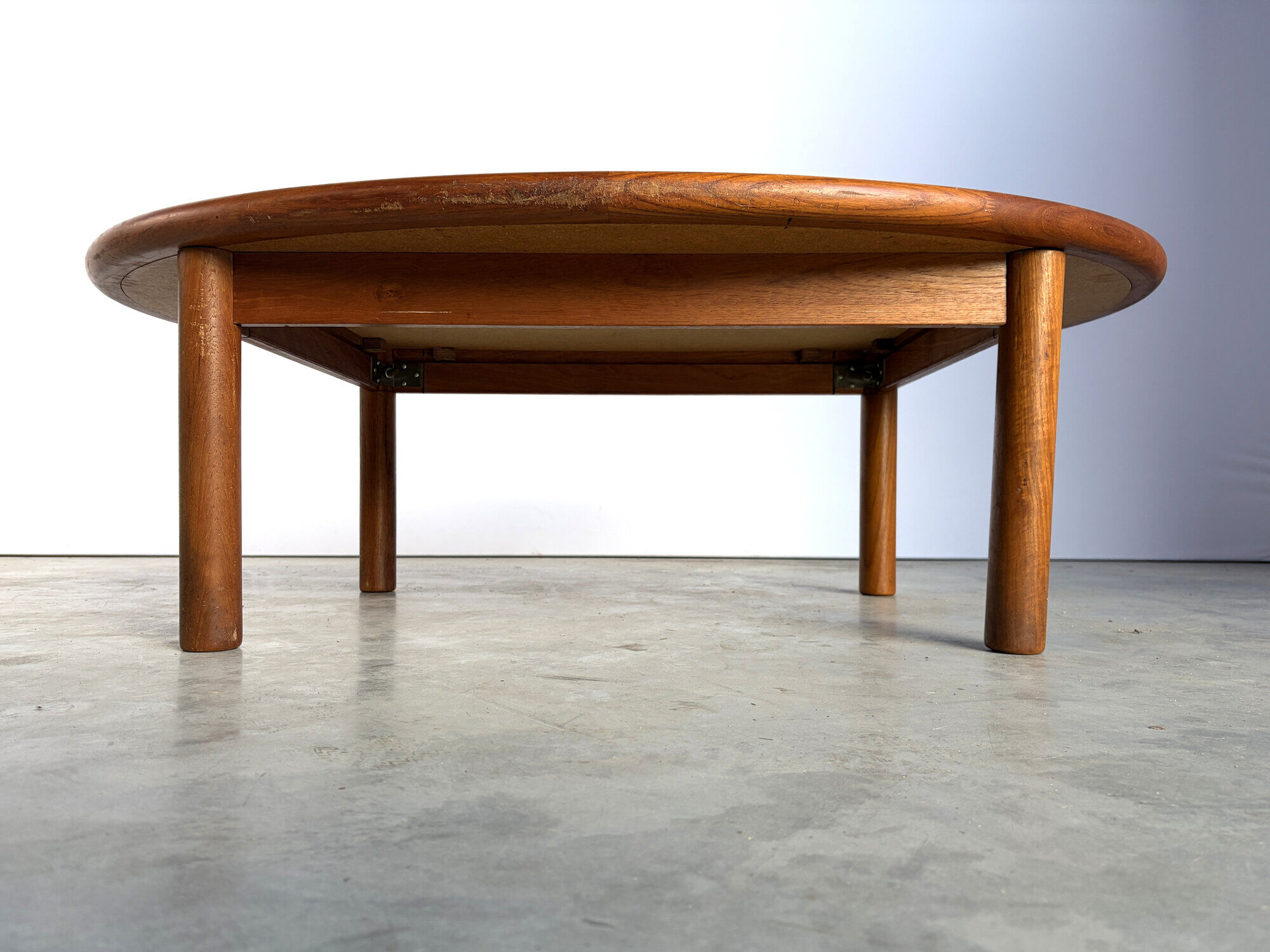Mid-century Danish teak and tile Tue Poulsen coffee table by Haslev, 1960s