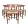 6 Danish chairs in teak and sea rush, model 316 by Peter Hvidt 1960.