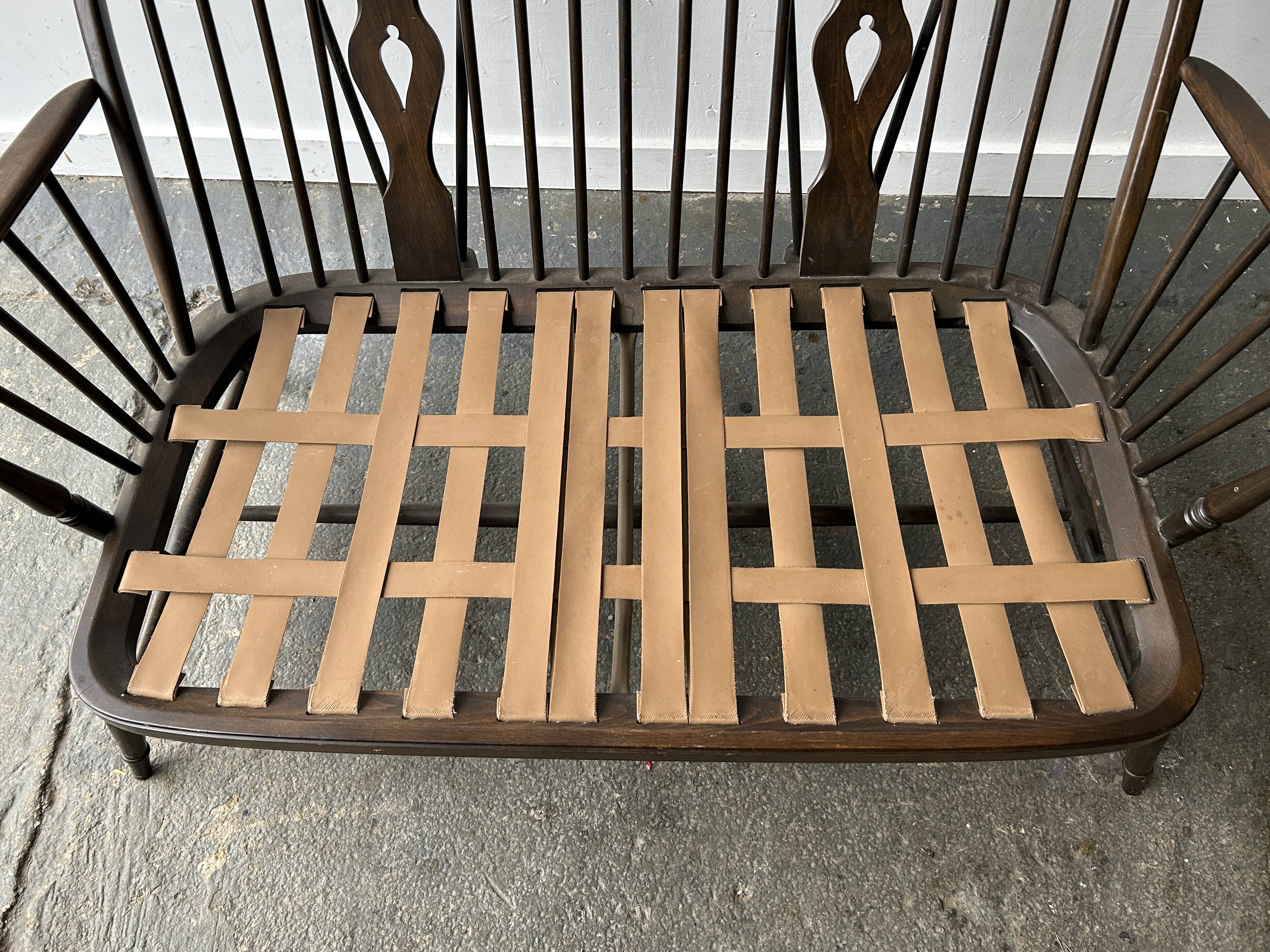Vintage Mid-Century Ercol Windsor 2 seat sofa and armchair set
