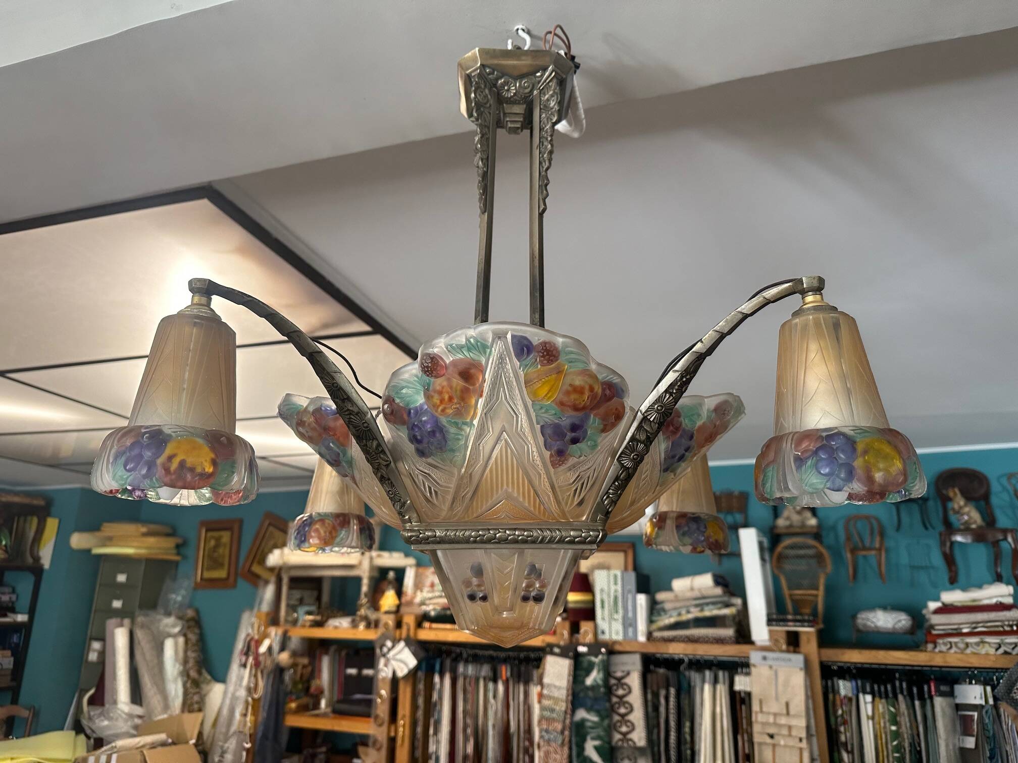 Very beautiful Art Deco chandelier.