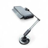 Postmodern, adjustable, weighty / 10 kg / desk lamp / 1980s