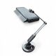 Postmodern, adjustable, weighty / 10 kg / desk lamp / 1980s