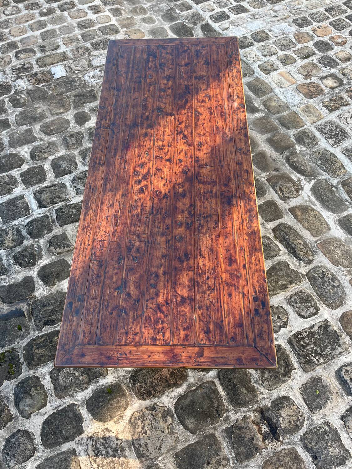 19th century Chinese high table in varnished wood