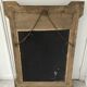 Large table mirror or trumeau gilded wood and stucco frame - late 19th or early 20th century