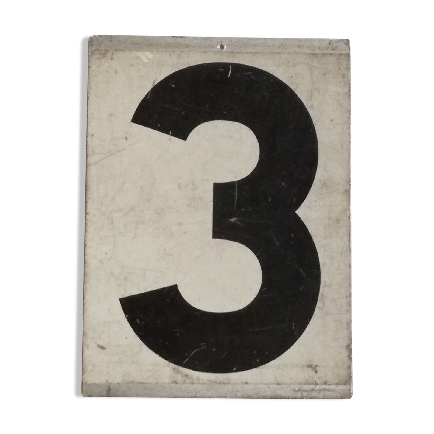 Plate metal with registration of numbers 2 and 3 duplex