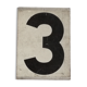 Plate metal with registration of numbers 2 and 3 duplex