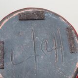 Red ceramic vase 1950