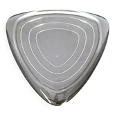 Triangular Glass Centerpiece by Angelo Mangiarotti for Cristallerie Colle,