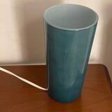 Lampe en verre bleue