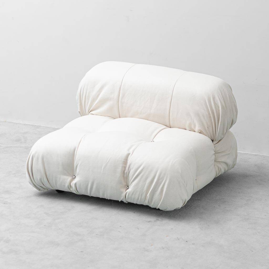 Fauteuil Camaleonda de Mario Bellini pour B&B Italia – Lin couleur crème, années 1970