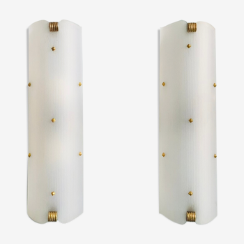 Pair of lucite wall lamps 1960