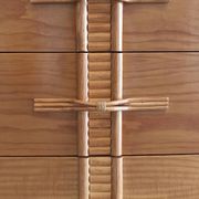Vintage chest of drawers with bamboo and rattan details