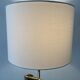 Vintage Peris Andreu lamp in bronze and wood from the 1970s.