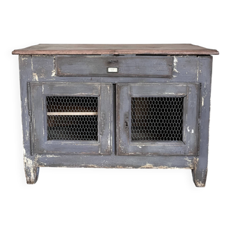 Rustic buffet with a patina