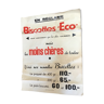 Affiche publicitaire épicerie biscottes éco 1950