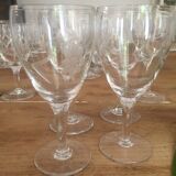 Set of 16 antique glasses