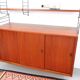 Nisse String shelf in teak, retro vintage style from the 60s-70s.