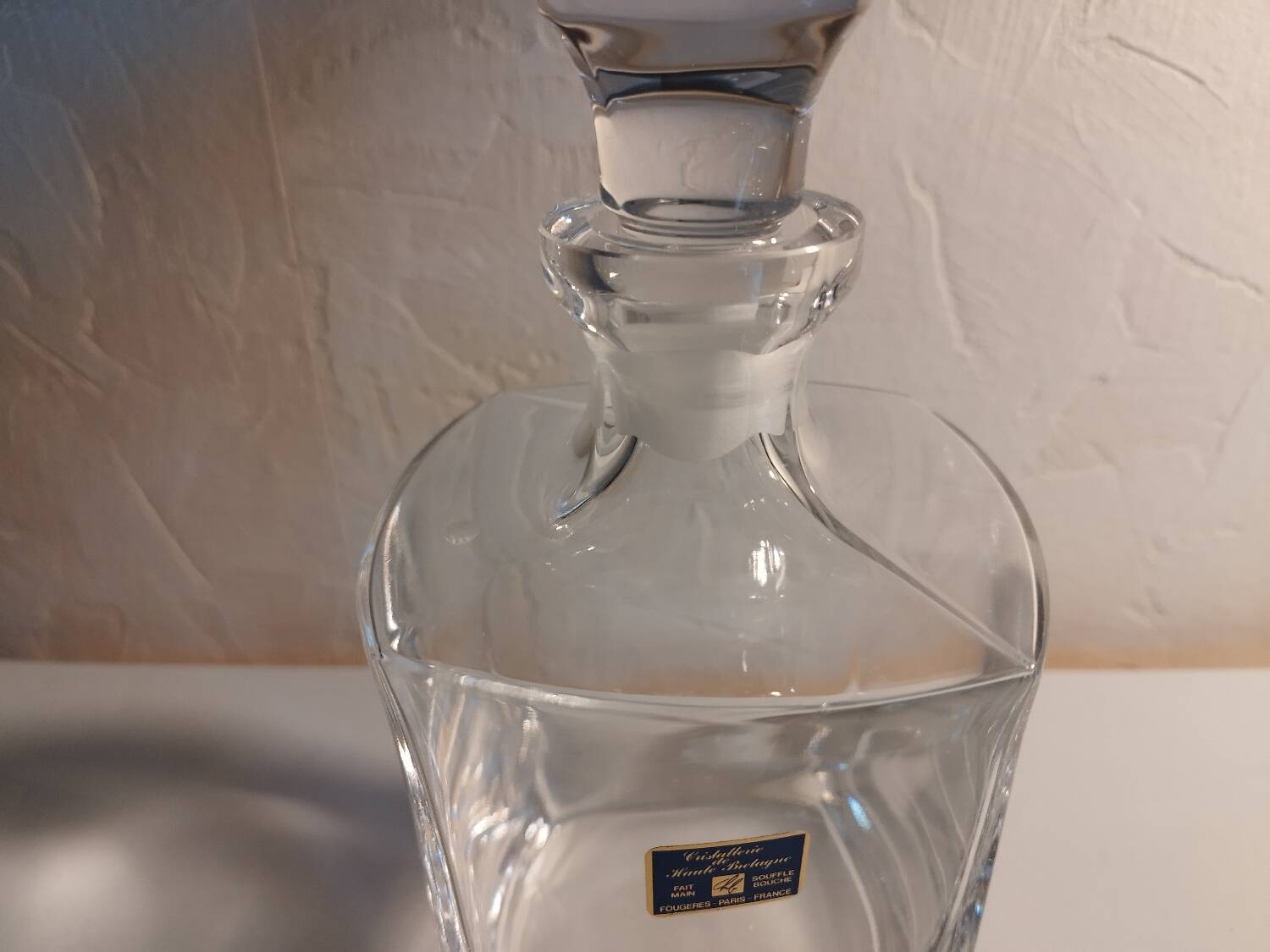 Crystal whiskey decanter
