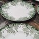 Lot of 6 plates Saint-Amand and Hamage model Platane