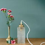 Vintage glass globe table lamp or portable lamp