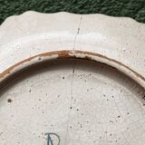 Pair of octagonal Rouen plates, signed AP