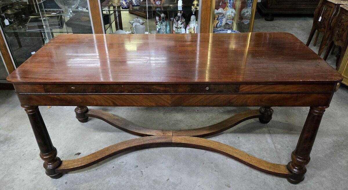 Antique Empire-style mahogany desk