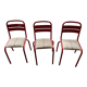 Lot de chaises en métal industriel