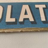 Old cardboard poster