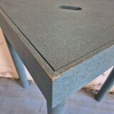 Triangular table with storage