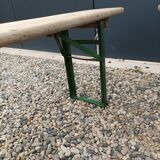 Old foldable bench of fair