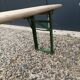 Old foldable bench of fair