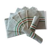 8 vintage 1970 napkins
