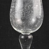 Verre à pied en verre bullé biot ?