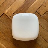 Square opaline wall light