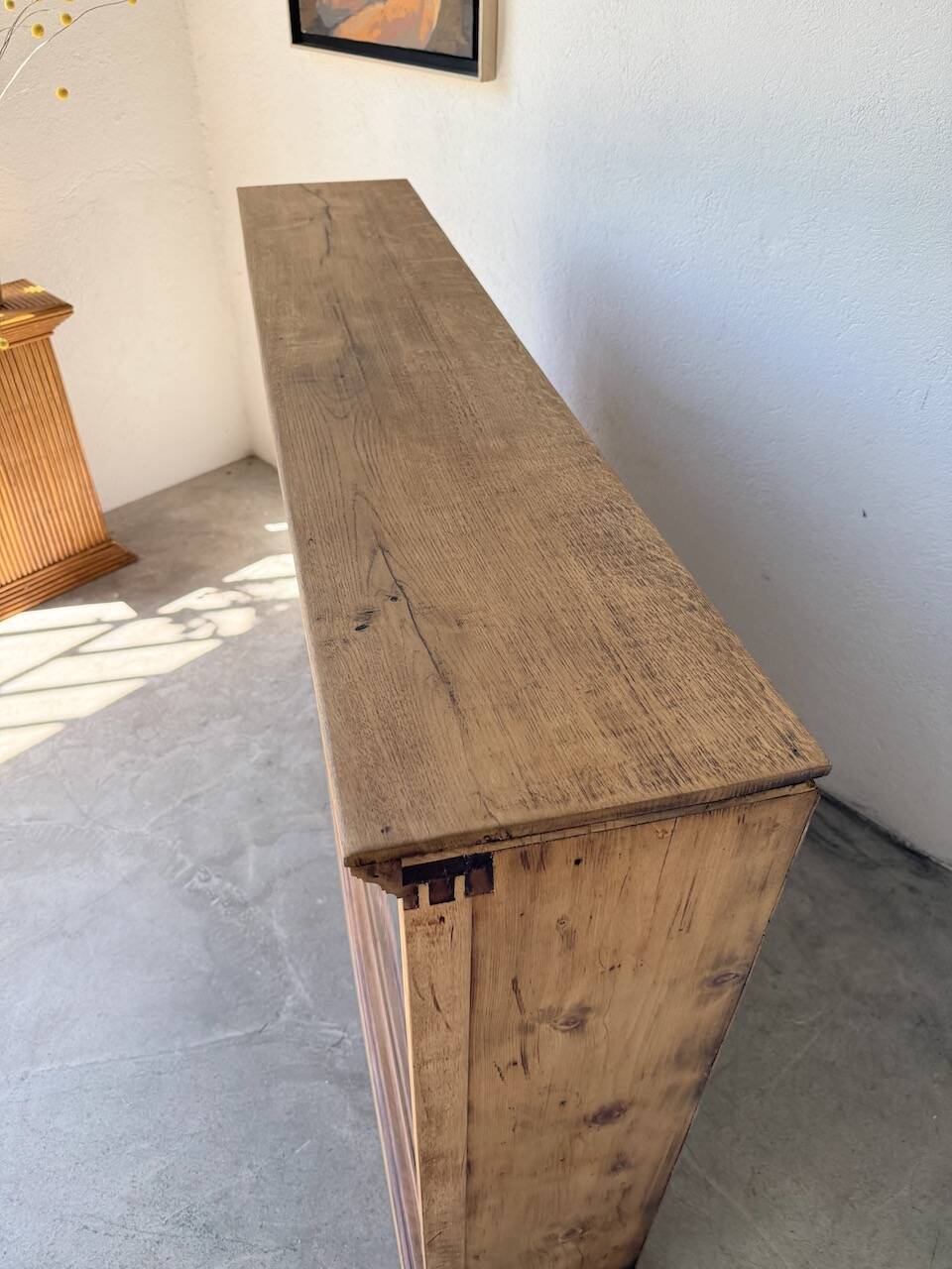 Enfilade vitrée en chêne, années 50