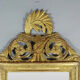 Miroir de style Louis XVI en bois et stuc doré XIXe siècle