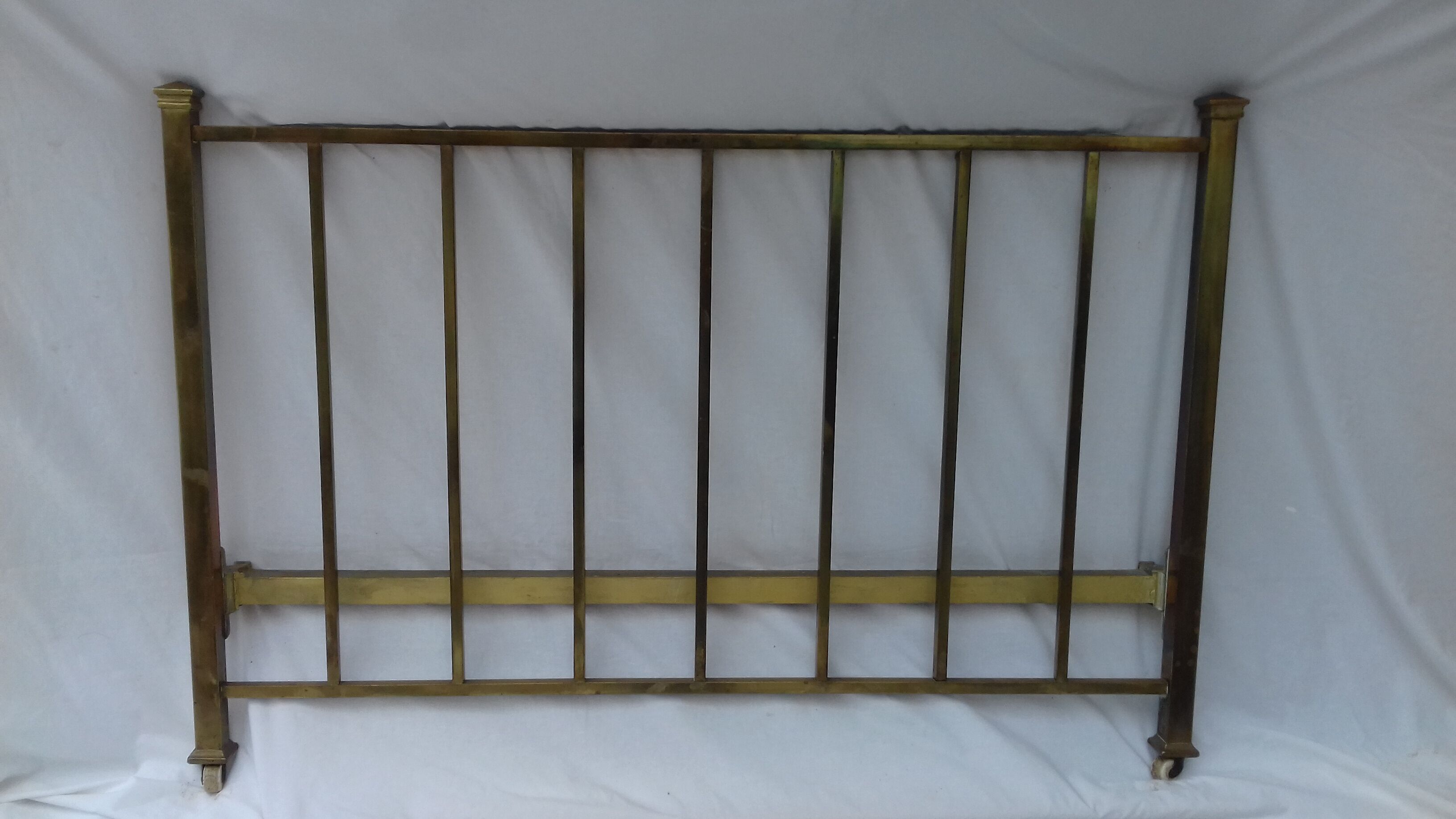 Golden metal bed
