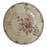Antique pedestal plate – KG Lunéville – “Printemps” model – circa 1875