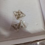 Vintage crystal knife rest