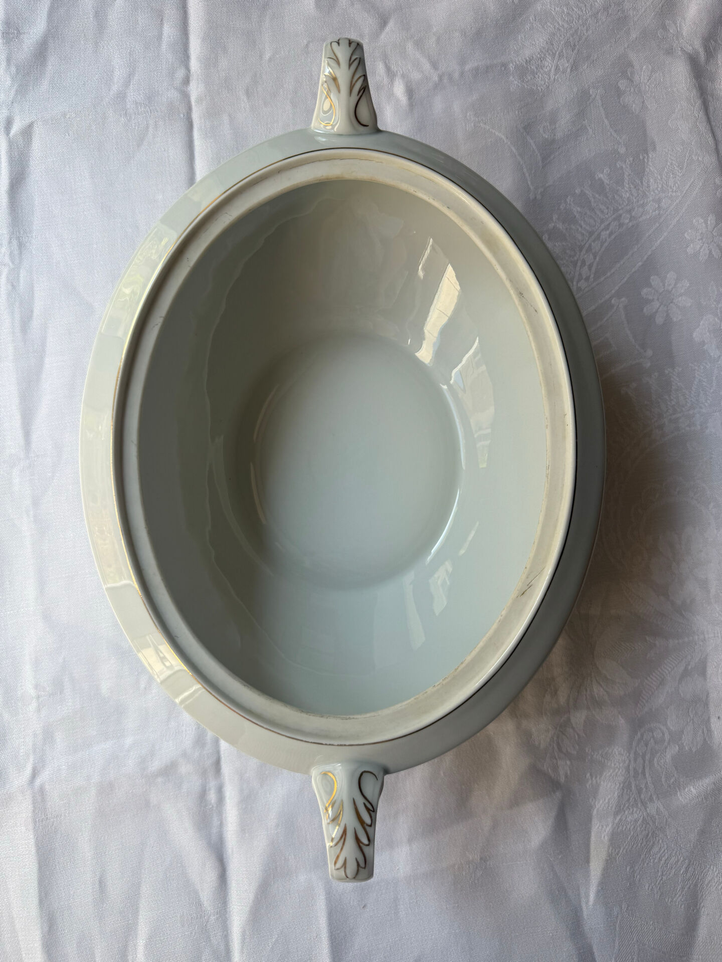 Large soup tureen without lid Haviland Limoges Mozart