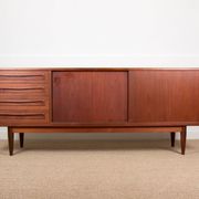 Enfilade Danoise en Teck 200 cm, modèle 31b, par Johannes Andersen 1960.