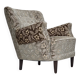 1960s, Danish armchair, light green furniture velour, teak wood legs.