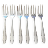 Fourchettes à dessert en métal argenté