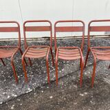 Set of 4 tolix T1 chairs