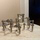 Sculpture modulaire : Lot de 9 bougeoirs Nagel & BMF - 1960