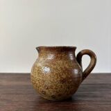 Vintage pyrite stoneware pitcher from the 70s
