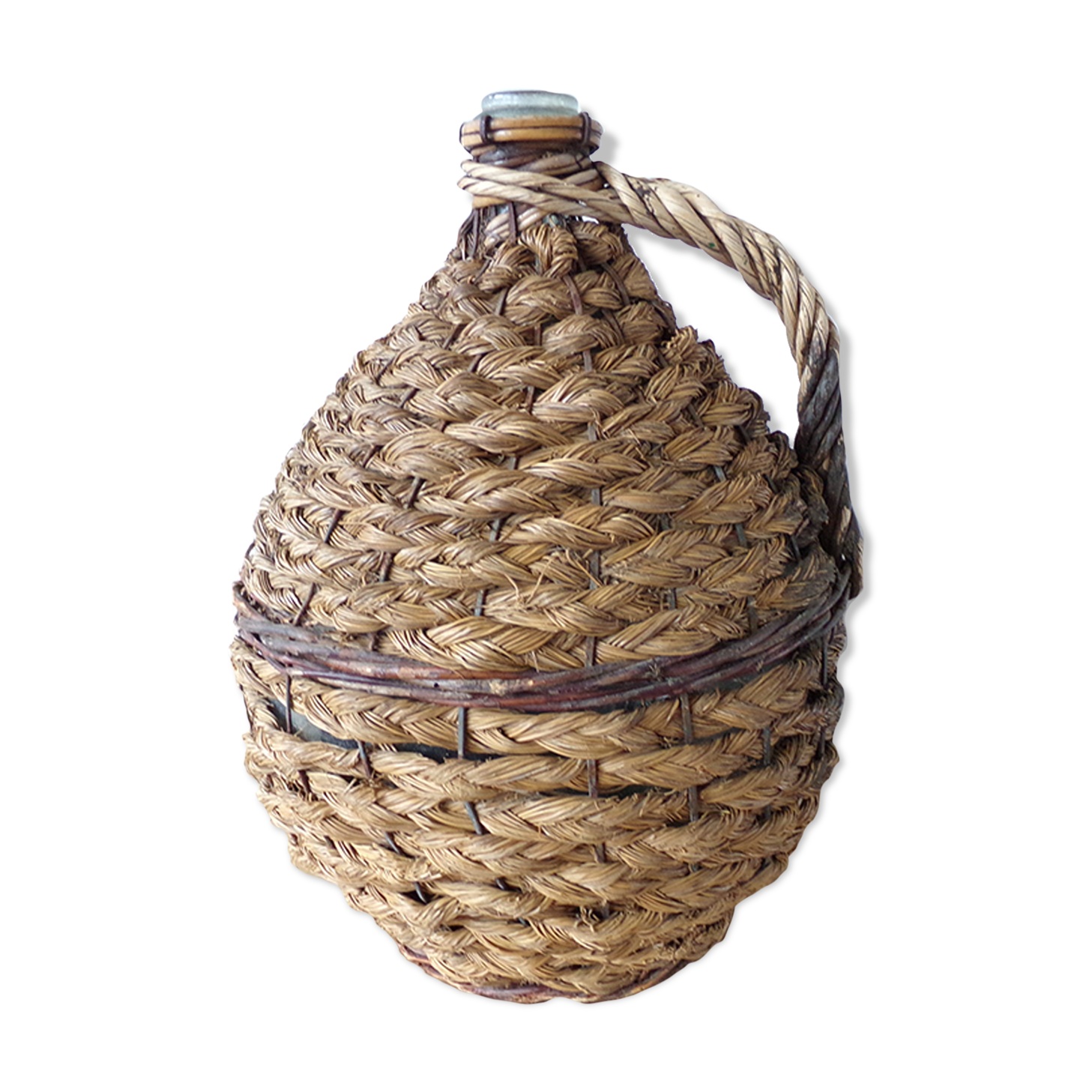 Demijohn braided wicker