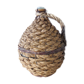 Demijohn braided wicker