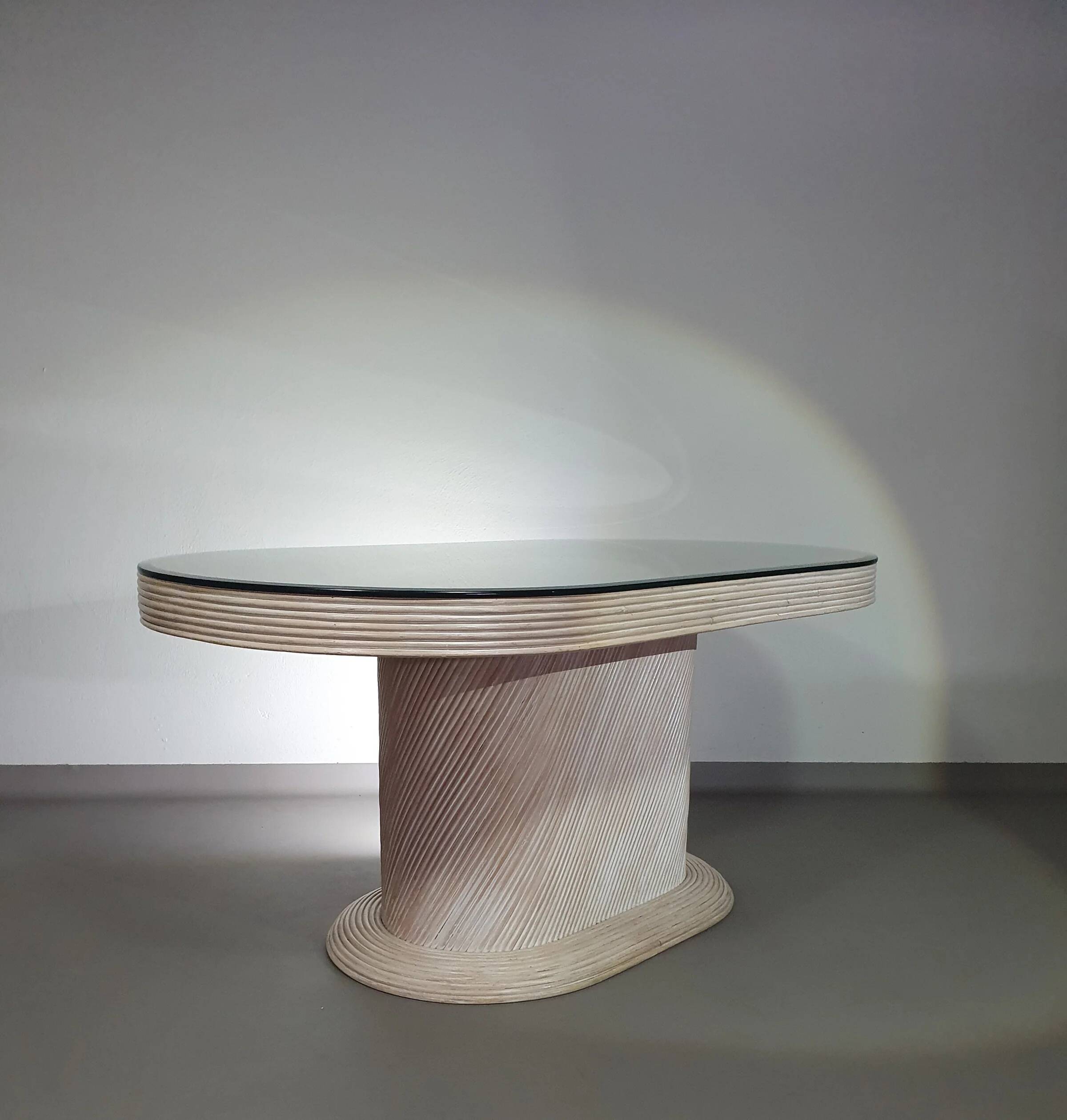 Pensil reed / Split reed table / 3 × chair / dining set